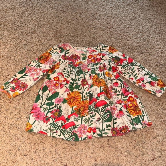 Bold Baby Other - Floral/Animal Long Sleeve Kids Blouse/Tunic - 4T 100% Cotton​​